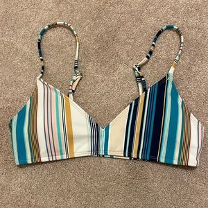 Striped Bathing Suit Top